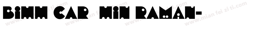 bill corp lin roman字体转换